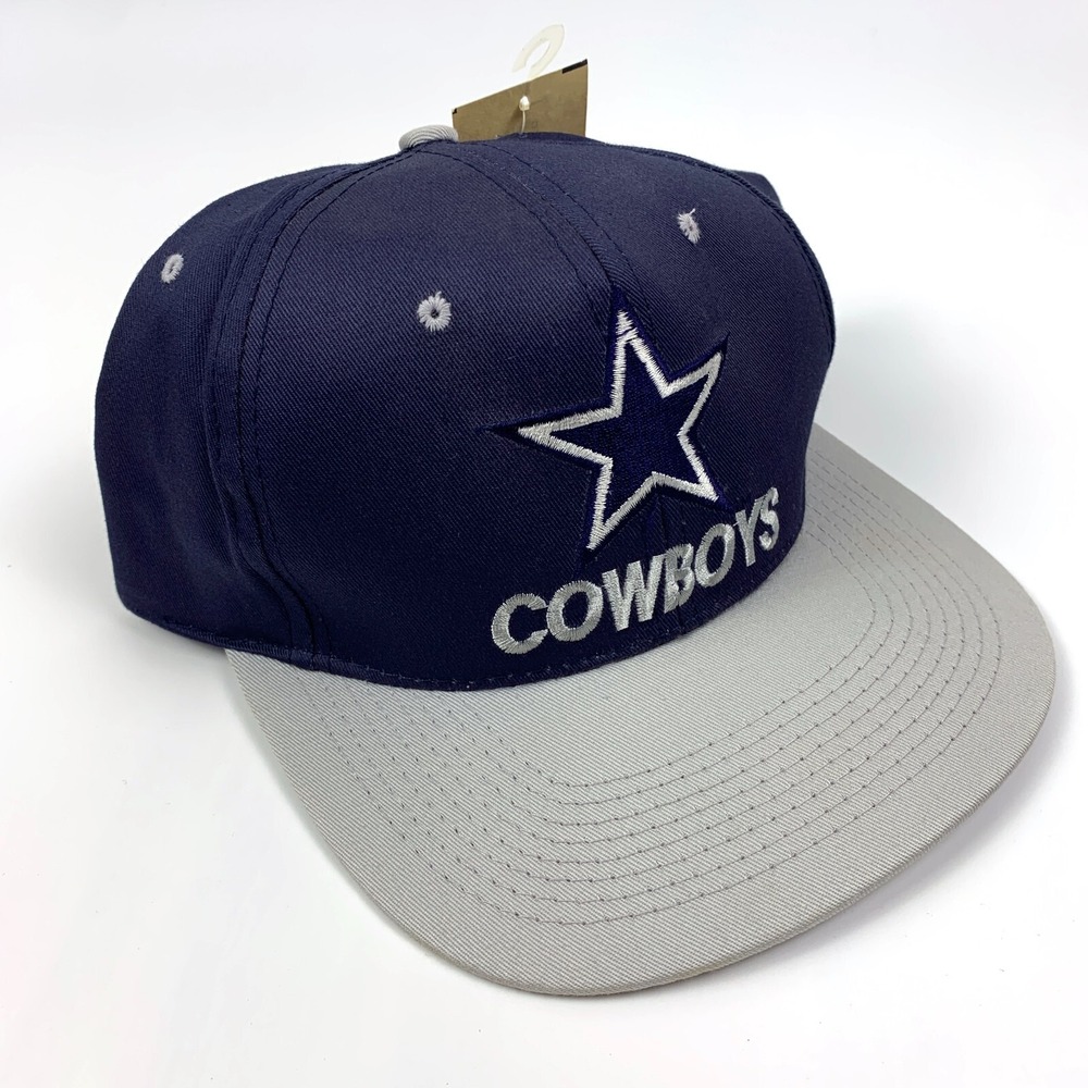 VTG Dallas Cowboys Hat Snapback Blue Gray White Annco‎ Professional Team NFL FB